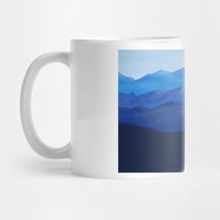 Blue Mountains | Mountain Scene | Mountain Landscapes | Alpine | Shades of Blue Mug